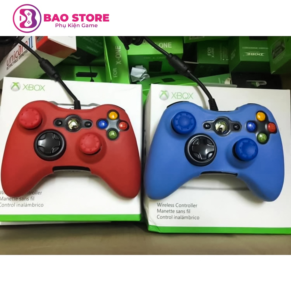 Bọc silicon tay cầm Xbox 360 đủ 4 màu chống trơn trượt, mồ hôi tay, bảo vệ tay cầm rất tốt