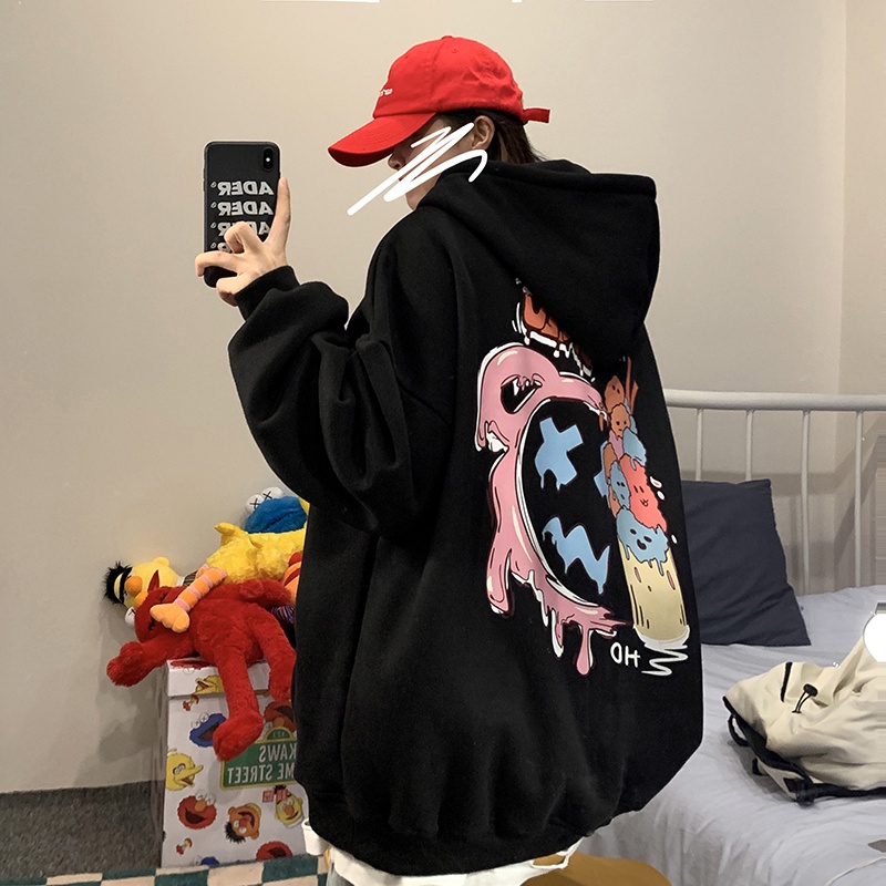 Áo hoodie kiểu dáng năng động thời trang cho nam và nữ