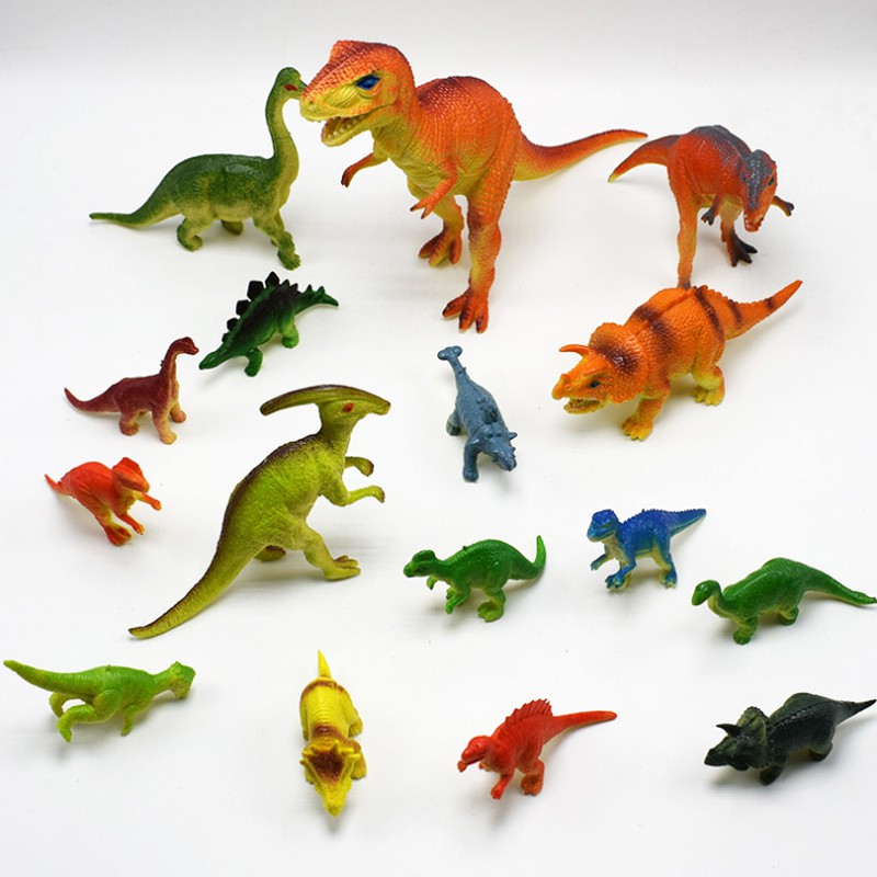 Bộ 16 mô hình khủng long kỉ Jurassic World Dinosaurs cho bé trên 5 tuổi làm đồ chơi khám phá phát triển trí não