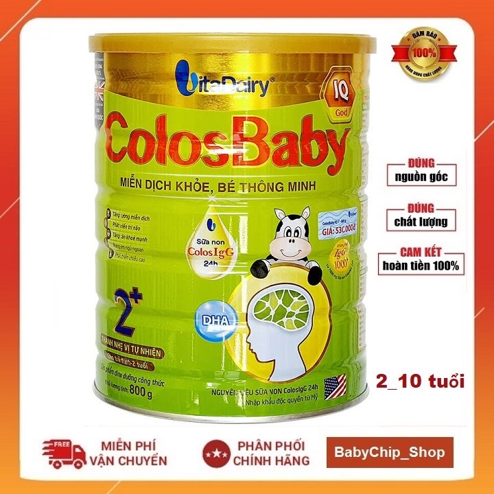 [Quét mã tích điểm] Sữa Colosbaby IQ Gold 2+ 800g (Date 2024)