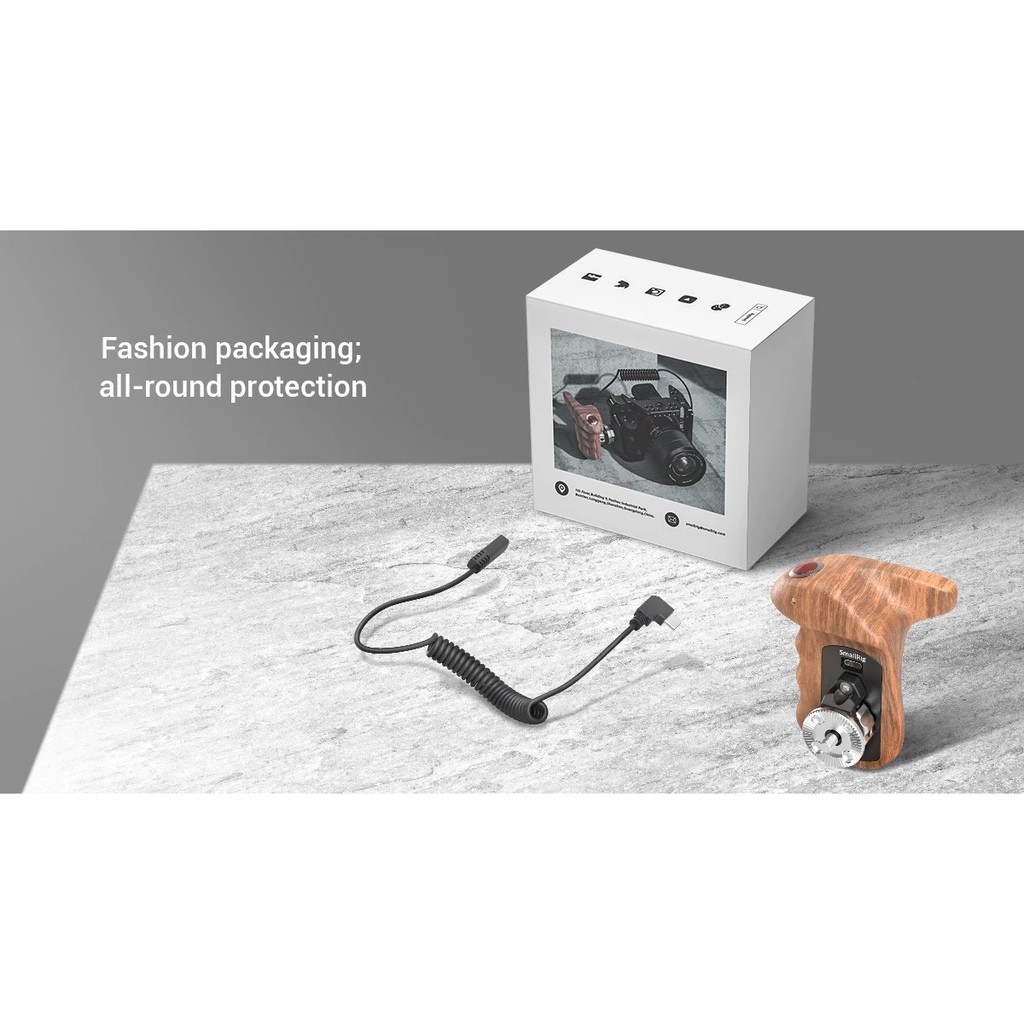 Tay cầm SmallRig Right Side Wooden Hand Grip with Record StartStop Remote Trigger for Sony Mirrorless Cameras HSR2511 | BigBuy360 - bigbuy360.vn