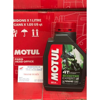 (0.8)Nhớt xe tay ga MOTUL SCOOTER EXPERT LE 800ML 5.0