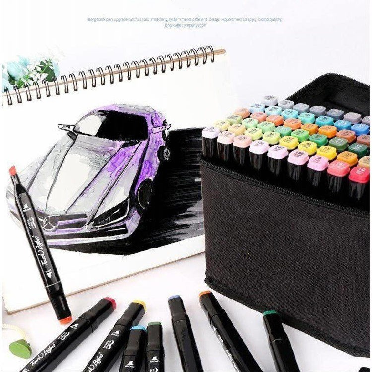 Bộ Bút 2 đầu Marker Touch cool Túi Vải 30/40/60/80 Màu Chuyên Nghiệp