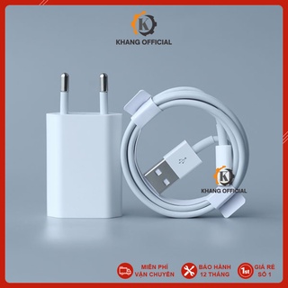 Sạc iP, Bộ Sạc iP 5V-1A chân tròn - Sử dụng cho iP: 5 > 14, Bảo Hành 12 Tháng