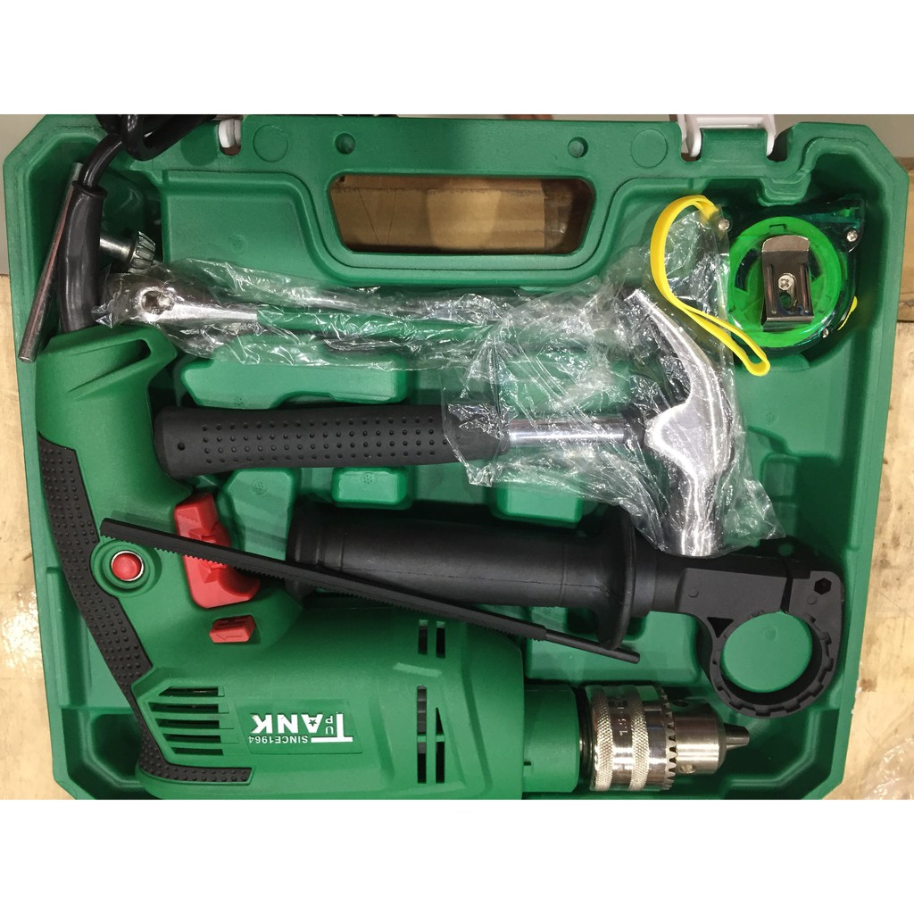 Bộ máy khoan gia đình TANK TAK-13PK khoan đa năng đủ đồ- Hàng chính hãng
