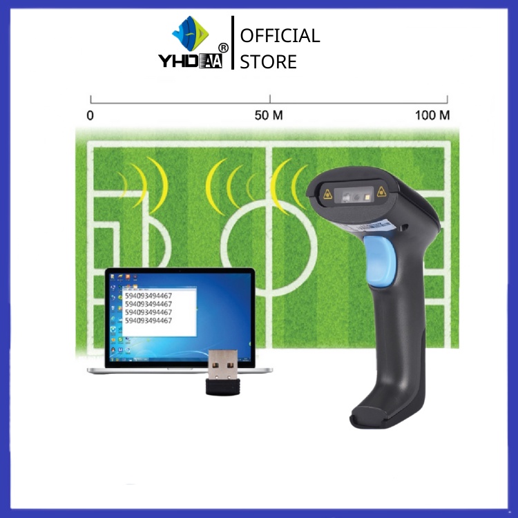 Máy quét mã vạch không dây YHD 6200DW 2d