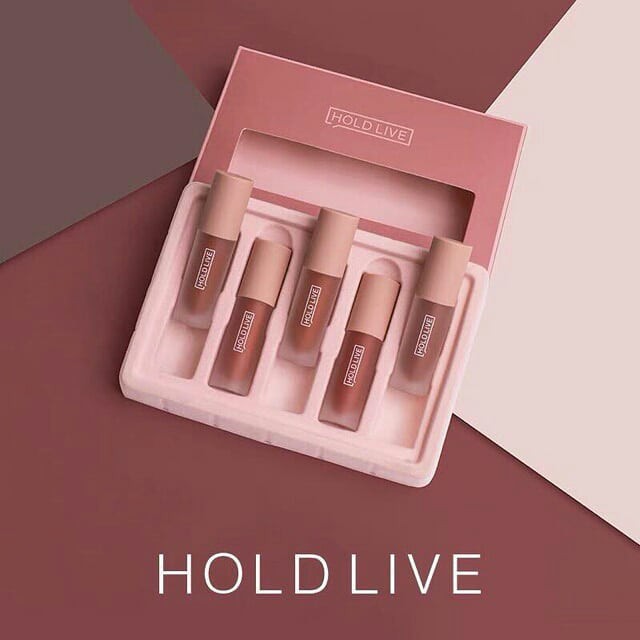 Set 5 cây son kem lì Holdlive