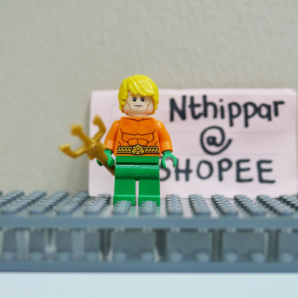 + + + Bán Lego Aquaman Phiên Bản 1 Justice League Từ DC Siêu Anh Hùng Minifig Minifigure
