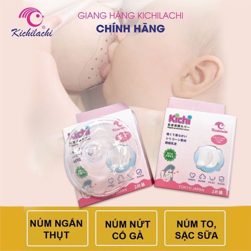 Hộp 2 Chiếc Trợ Ti Silicon Kichilachi Cho Mẹ