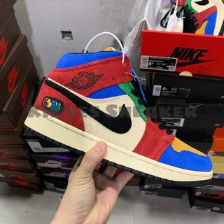 Giày air jordan 1 mid "blue the great"