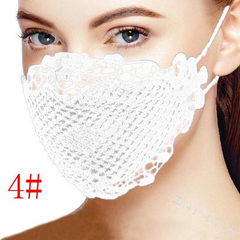 Khẩu Trang Ren Thoáng Khí Có Thể Giặt Và Tái Sử Dụng Tiện Dụng Cho Nữ