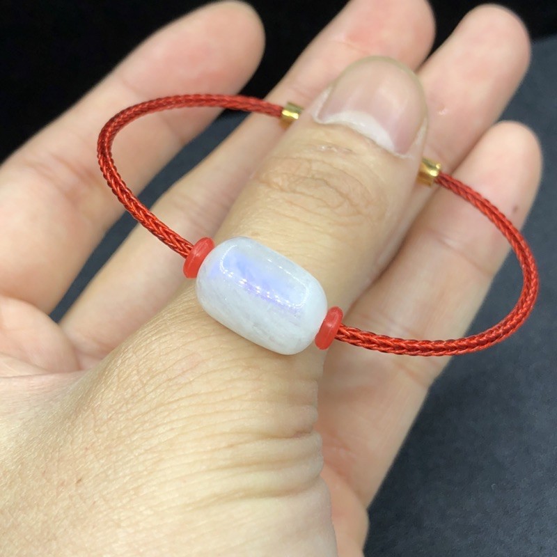 Lu Thống Moon/Mặt Trăng dây cáp cứng xịn xò - làm theo size tay từng người - Lu trắng ánh xanh