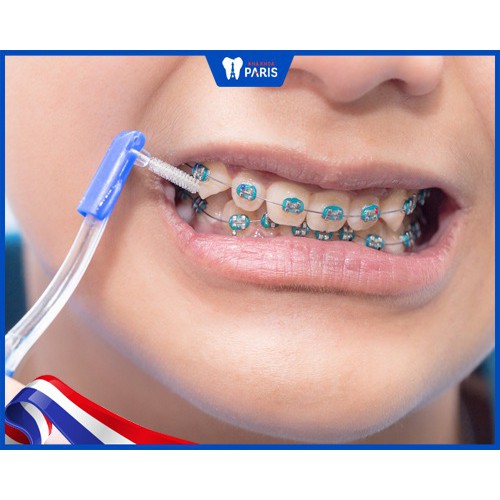 Bàn chải kẽ răng Okamura Dental Works chữ L vỉ 4 Cây - Bàn chải kẻ Okamura chăm sóc răng miệng