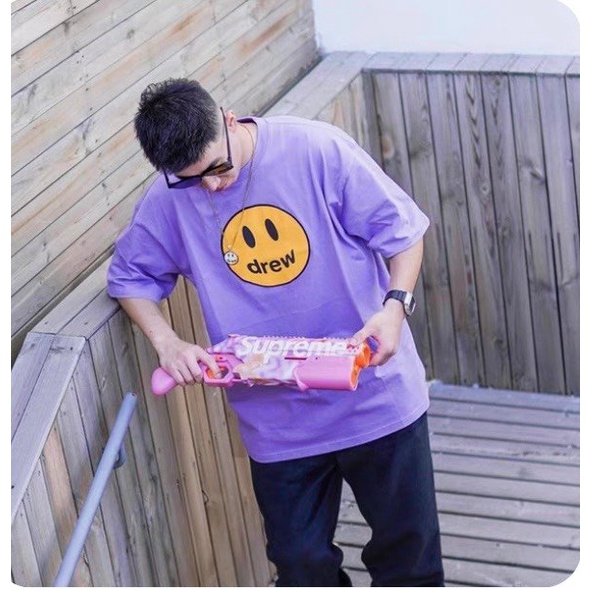 Áo thun Stee Purple DREW CVC - Giá sỉ Unisex