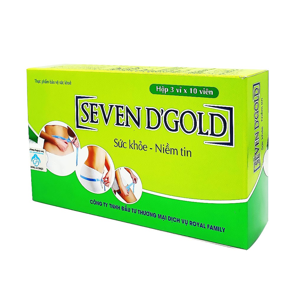 Giảm cân cấp tốc Seven D'Gold (Seven Days) giảm cân nhanh, giảm cân an toàn hiệu quả cho người có cơ địa khó (30 viên) | BigBuy360 - bigbuy360.vn