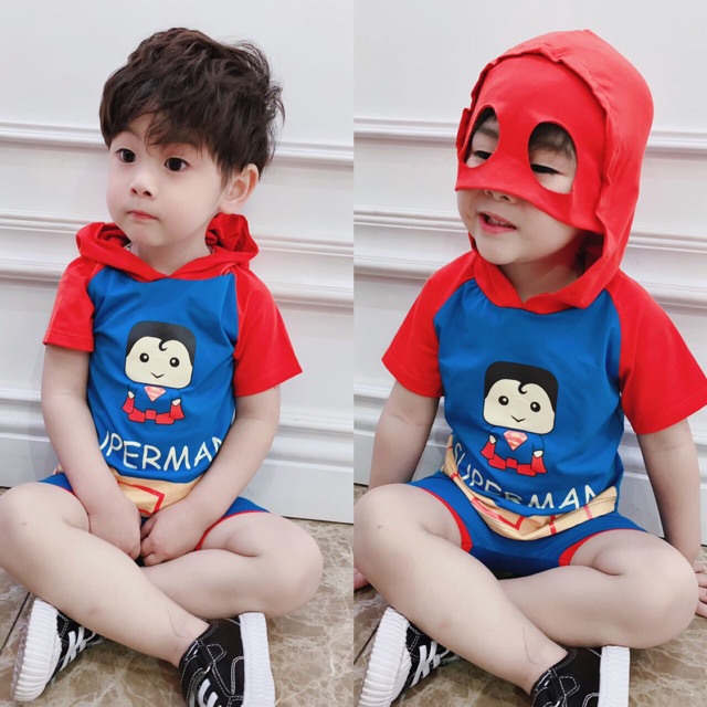 Bộ mũ siêu nhân đáng yêu, ngộ nghĩnh cho bé trai - BSNMN