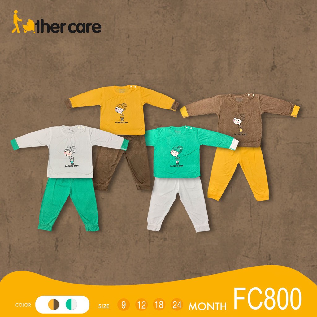 Bộ Quần Áo Trẻ em DT FatherCare Cài Vai - Cô Gái Trái Tim FC800