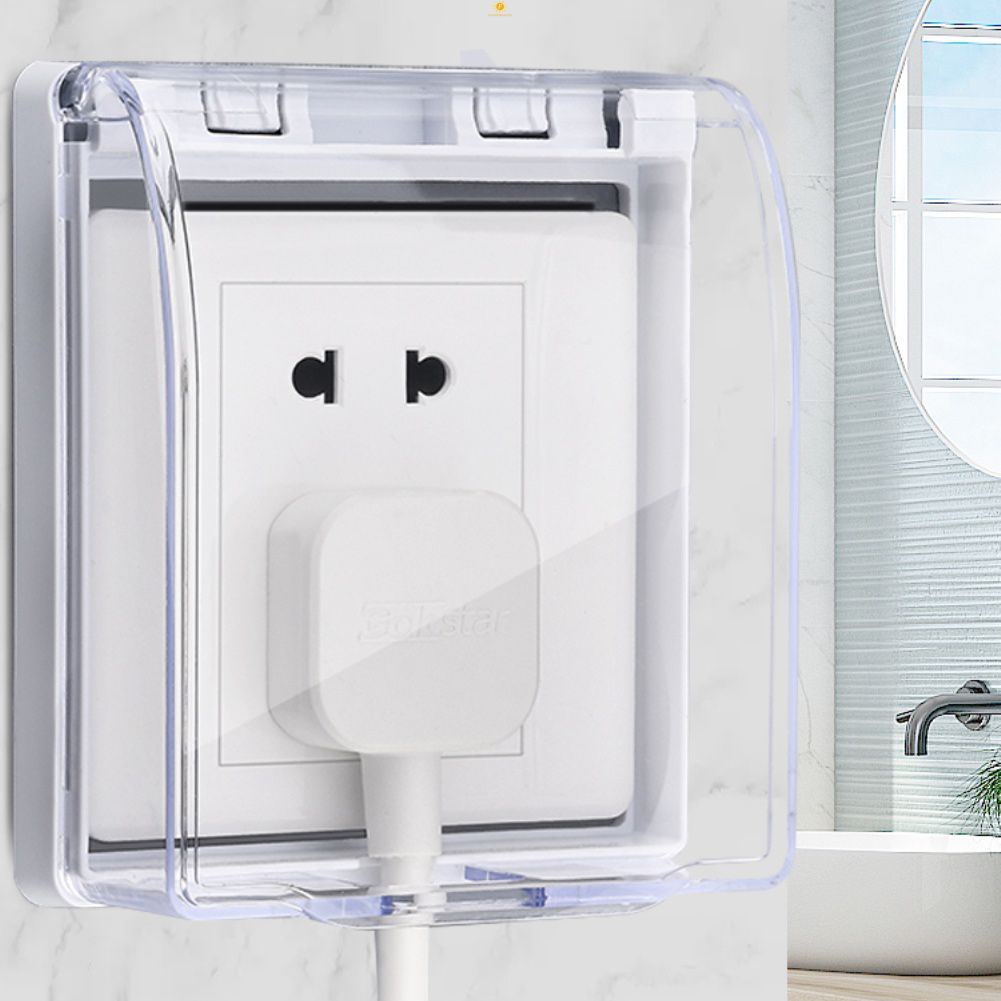 Đa Năng Trong Suốt Công Tắc Chống Nước Hộp Ổ Cắm Bao Nhà Vệ Sinh Nhà Tắm Tự Dán Công Tắc Bảo Vệ Bao Da Bảo Vệ Nguồn Điện Hộp Flowerdance
