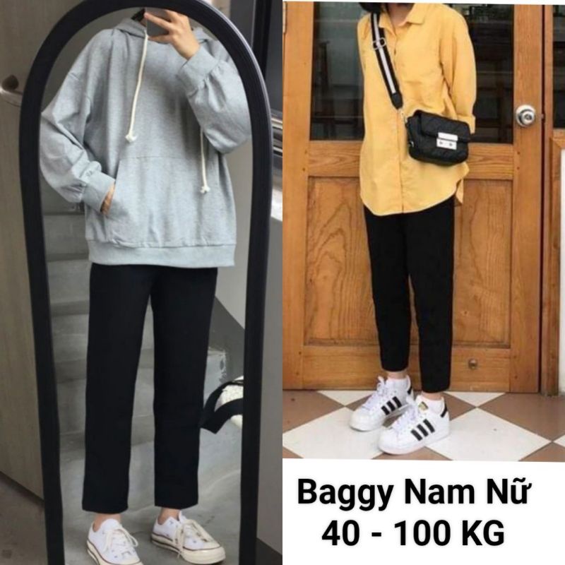 Quần baggy 40-100kg nam nữ thời trang bigsize(video ảnh thật)