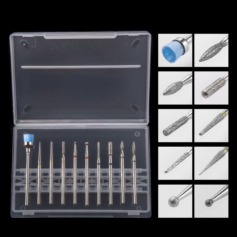 Set 10 Mũi Mài Giũa Móng Tay Chuyên Dụng