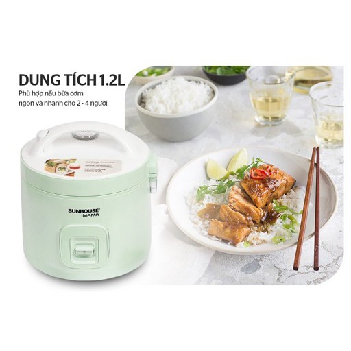 NỒI CƠM ĐIỆN 1.2L SUNHOUSE MAMA SHD8265B | BigBuy360 - bigbuy360.vn