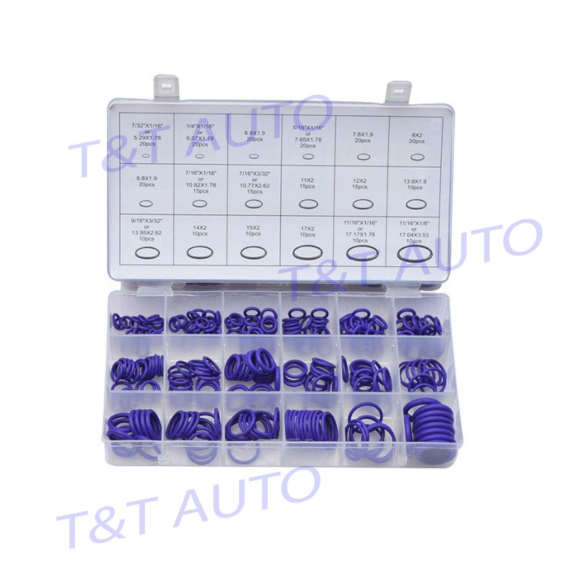 HỘP RON,GIOĂNG, PON CAO SU 270 CHIẾC BAO GỒM 18 KÍCH CỠ.