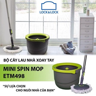 Mua Bộ chổi Lock& Lock. Cây lau nhà xoay tay mini Spin Mop Lock and Lock ETM498 - Sieuthigiadinh.2021