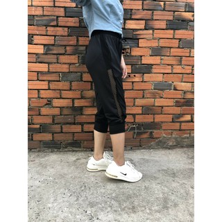 Quần nữ phối lưới Jogger lửng CỰC CÁ TÍNH