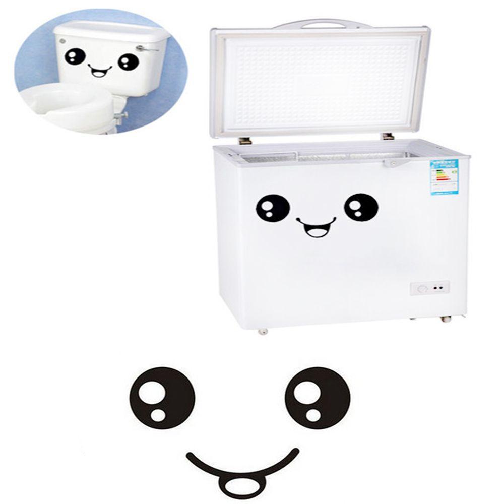Đề Can Dán Tường / Tủ Lạnh Hình Mặt Cười Cá Tính DIY|Miếng Dán Trang Trí Gương Chiếu Hậu Xe Hơi / Nhà Tắm Tiện Dụng