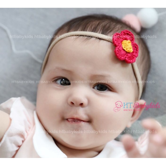 Băng Đô Cho Bé - Turban Công Chúa Cho Bé Gái Sơ Sinh