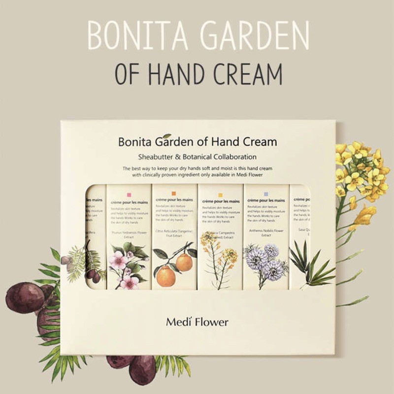 Kem dưỡng mềm da tay Medi Flower Bonita Garden Hand Cream Hàn Quốc