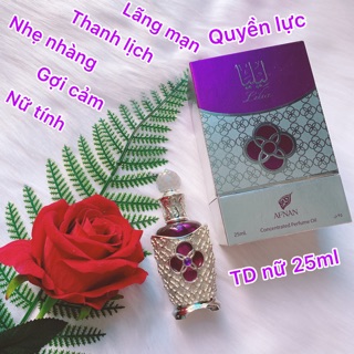Tinh Dầu Nước Hoa nữ Cao Cấp Dubai Lilia 25ml