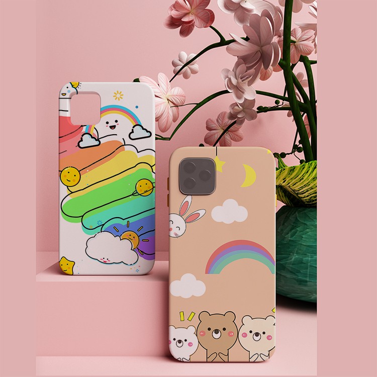 Ốp VSMART Joy/Star/Active/Live/Bee/Aris | 5/4/3/2/1/Plus/pro |Vỏ lưng điện thoại Vinsmart mẫu cầu vồng cute