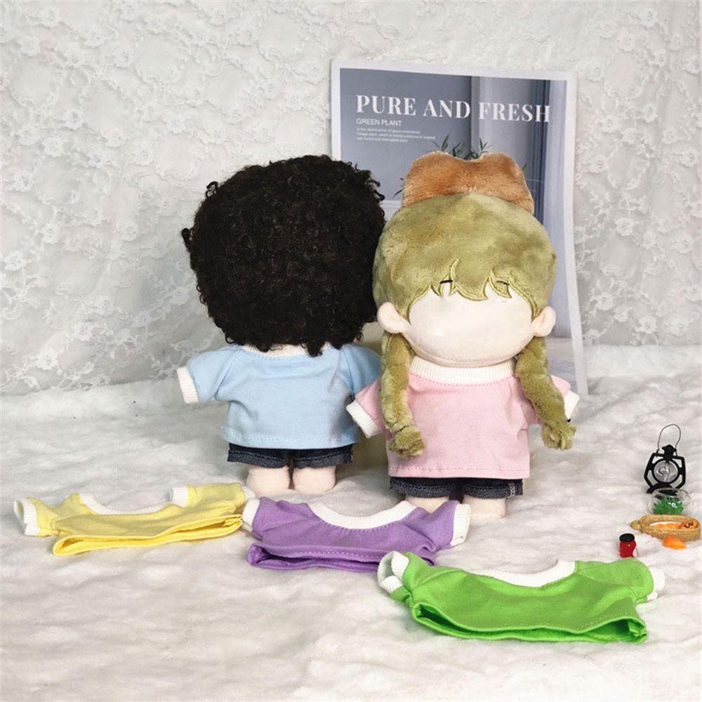 Bộ Quần Áo 5 Kiểu Màu Cầu Vồng Cho Búp Bê 20cm