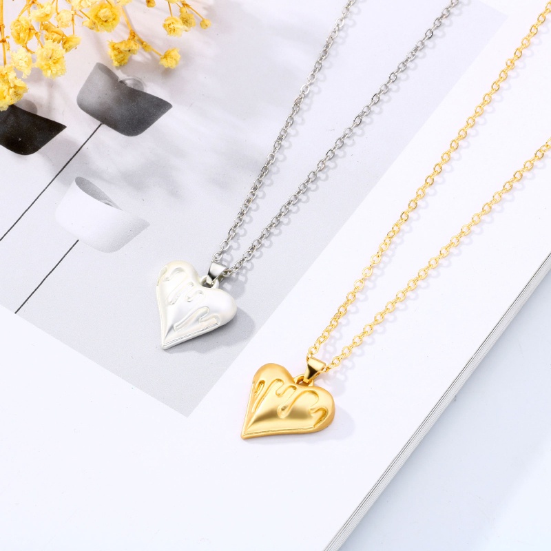 Set 2 Vòng cổ Mặt Trái Tim Thời Trang Cho Cặp Đôi