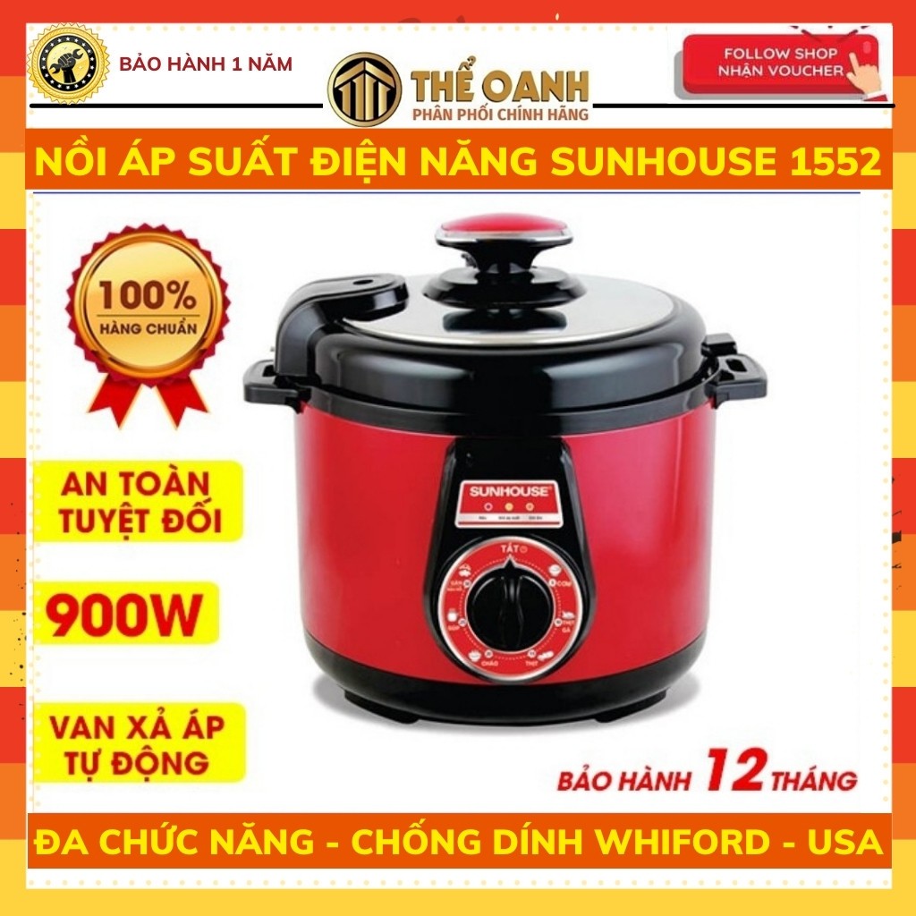 Nồi áp suất đa năng - Nồi áp suất điện đa năng SUNHOUSE SH1552