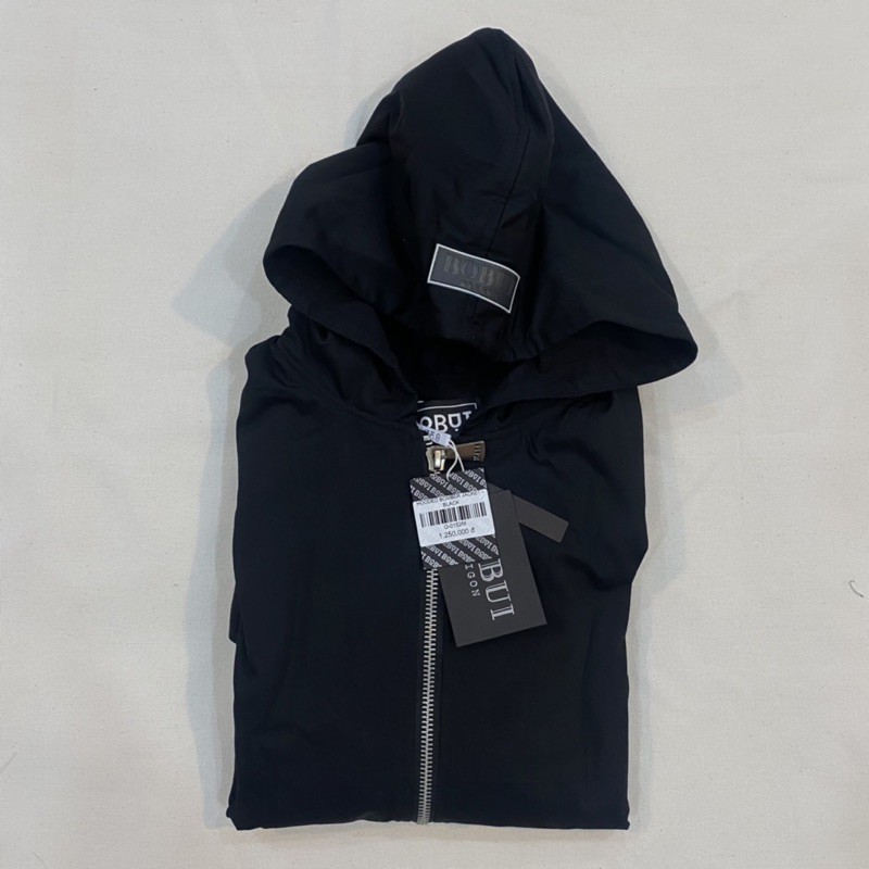 HOODED BOMBER JACKET BOBUI/ Black