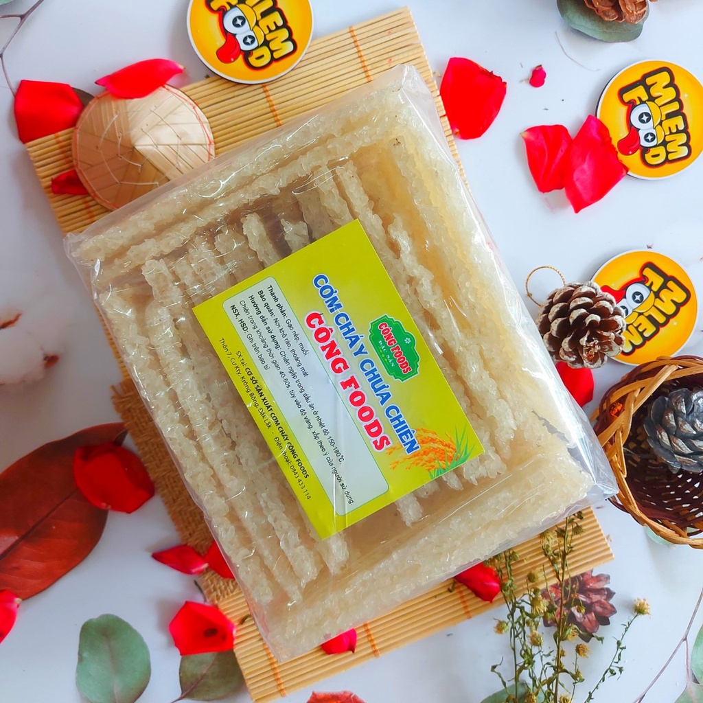 1KG cơm cháy nếp chưa chiên đặc sản ninh bình nhà Mlem Food.