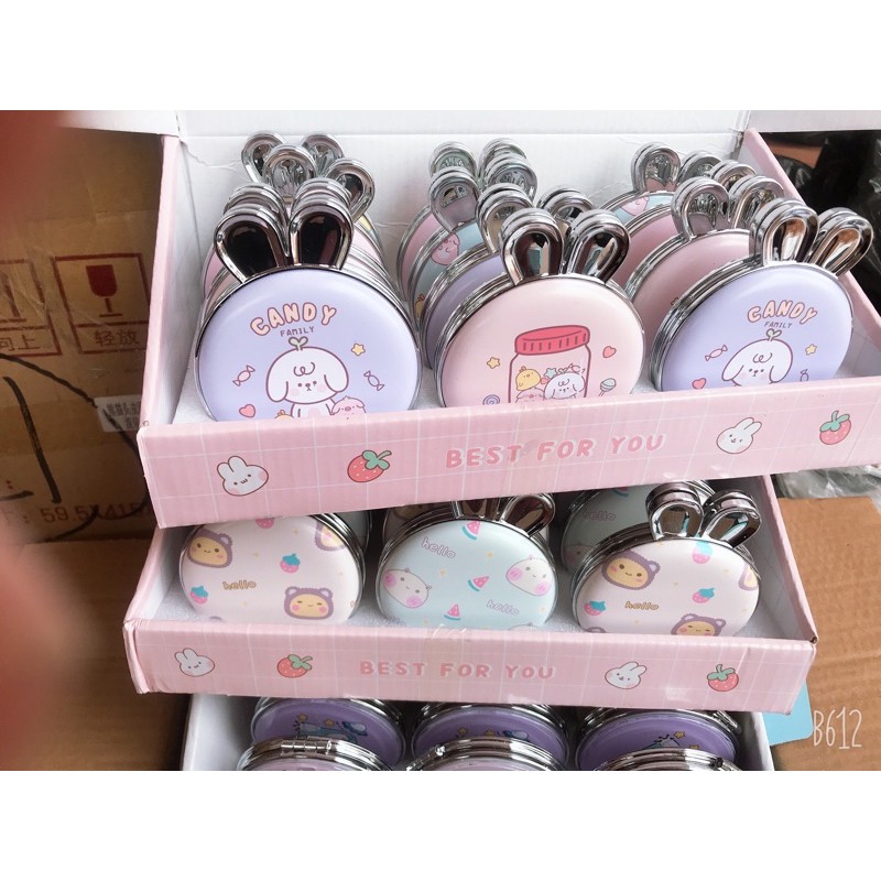 Gương hai mặt tai thỏ/gấu