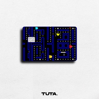 MIẾNG DÁN SKIN/ STICKER thẻ ATM, ngân hàng, chung cư, thẻ xe ( PAC MAN ) | TUTA CARDS