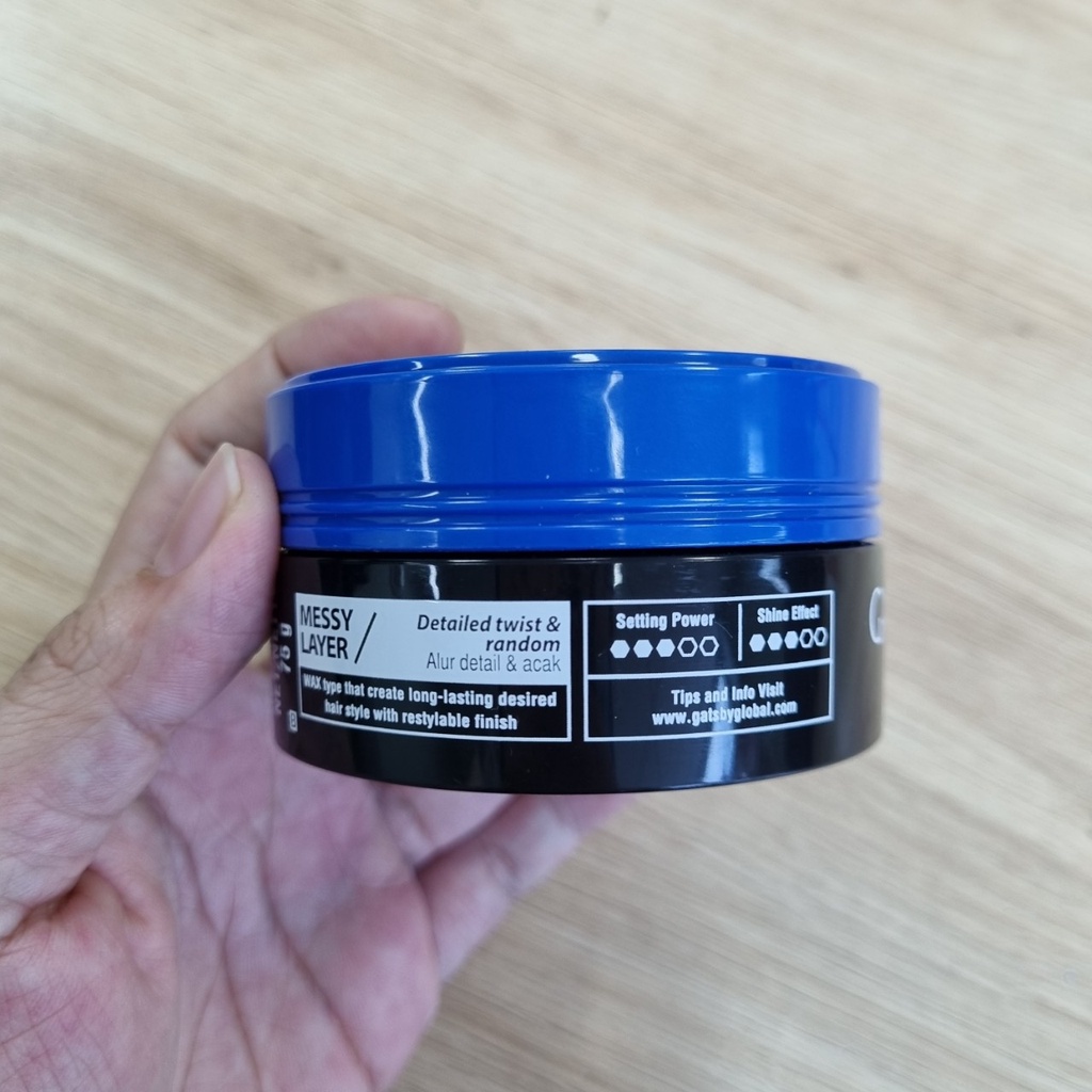 Sáp vuốt tóc nam GATSBY MESSY SCRUNCH LAYERED 75g / Keo vuốt tóc nam