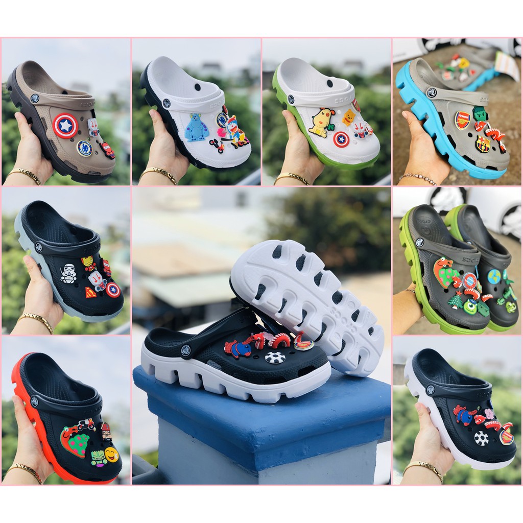 [Freeship + 10 sticker + hàng hãng] Dép Cross Duet Quai Ngang Nam nữ 50 màu | BigBuy360 - bigbuy360.vn