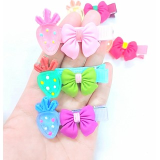 Kẹp Tóc Mái Cà Rốt Nơ Xinh