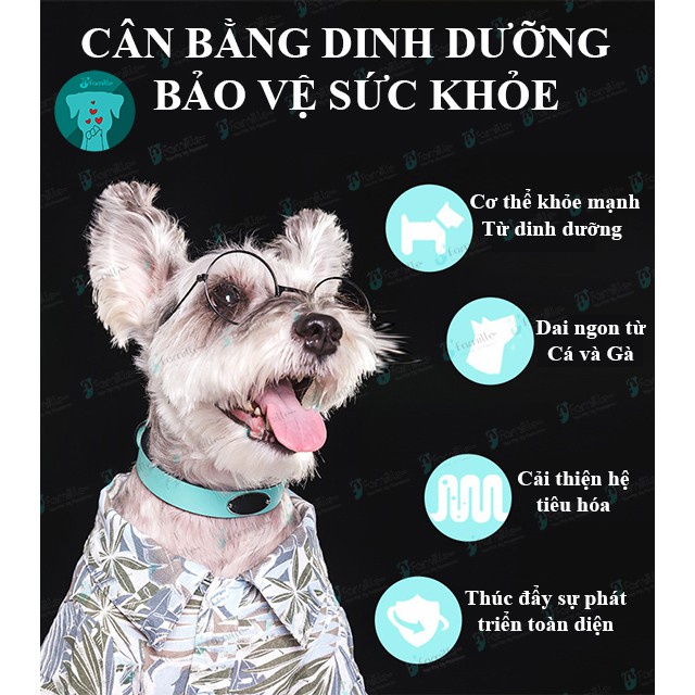 [THƠM NGON BỔ DƯỠNG]Đồ Ăn Vặt Cho Thú Cưng JFamille, Que Gà Cá Ngừ, Snack Dinh Dưỡng, Túi 100Gr. JF14