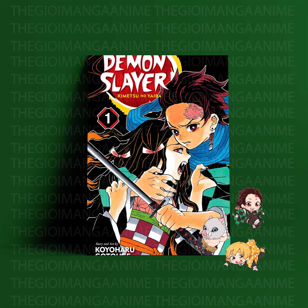 Tấm Postcard cao cấp Thanh gươm diệt quỷ KIMETSU NO YAIBA  M01 anime giấy 260gsm hình bìa truyện manga chibi ảnh đẹp
