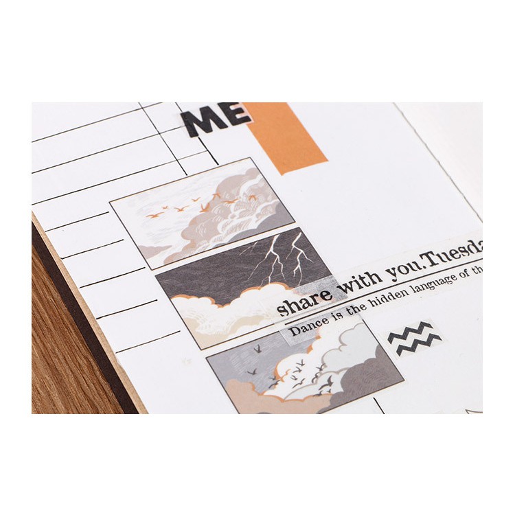 Dải nhãn dán sticker Art bản to Tả Bí Lù Store