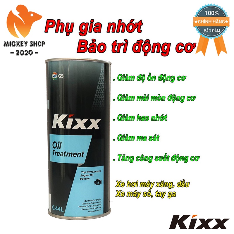 [ CAO CẤP ] Phụ gia nhớt Kixx Oil Treatment tăng hiệu suất động cơ cao cấp nhập khẩu (0.44L) - CHÍNH HÃNG