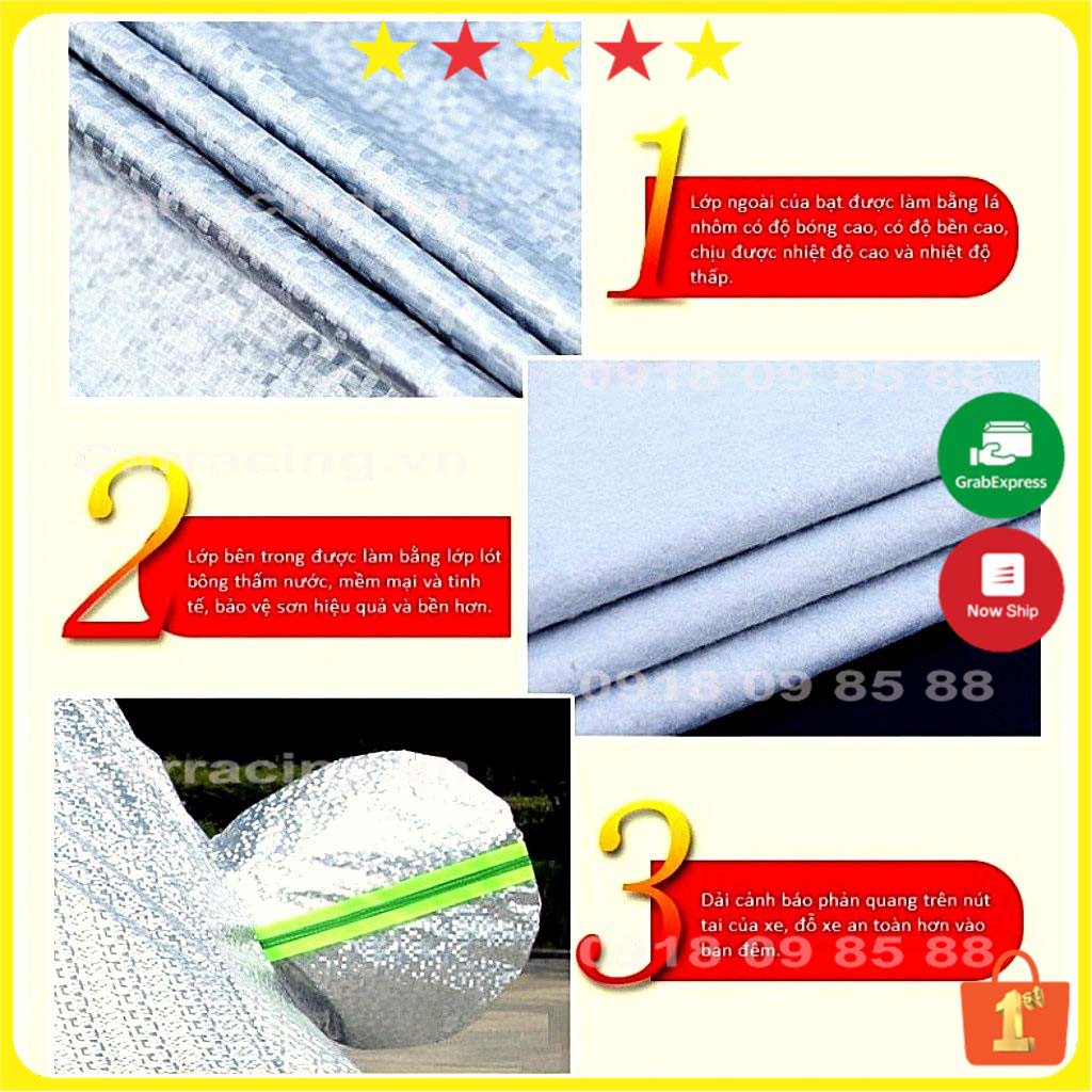 Bạt phủ xe ô tô CARRACING LA02 Bạt Phủ Ô TÔ Tăng 250% Che nóng ⛈️ mưa ⛈️ xước ⛈️ Xe Hơi 4 chỗ , 5 Chỗ , 7 chỗ , Bán Tải | BigBuy360 - bigbuy360.vn