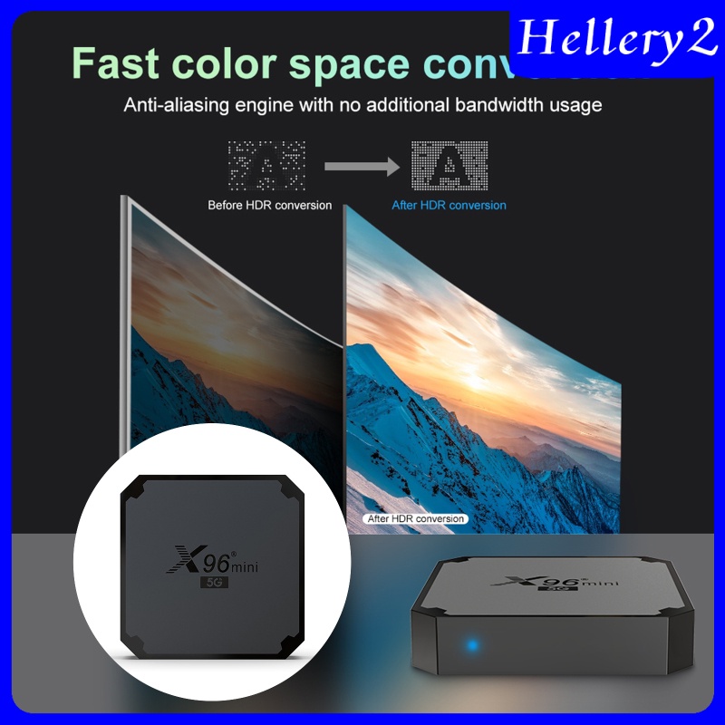 [HELLERY2]X96 Mini 5G Android 9.0 Box Quad Core 4K Ultra Top Box EU Plug