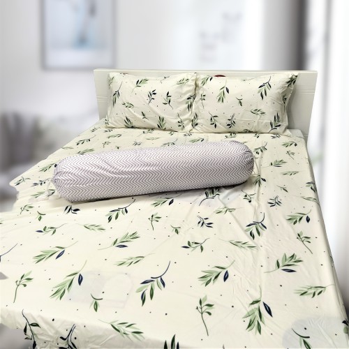 Bộ Chăn Ga Giường Accasa 03-05 Món Cotton Poly Flowers TEA LOVE 550 Sợi Chống Phai Nhăn Xù Lông Malaysia Chính Hãng